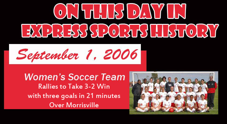 'On This Day' Big Second Half Leads Express Over Morrisville in Women&rsquo;s Soccer