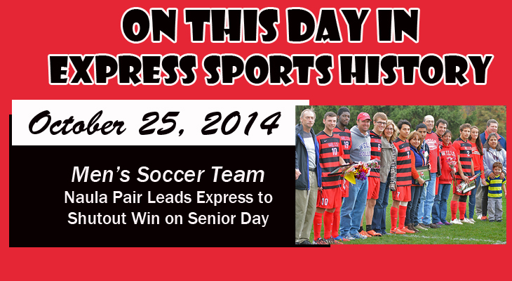 'On This Day' Naula Nets Pair in Season Finale Shutout Win on Senior Day