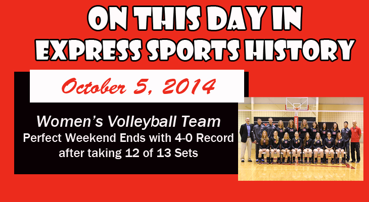 'On This Day' Women&rsquo;s Volleyball Team Perfect on the Weekend at 4-0