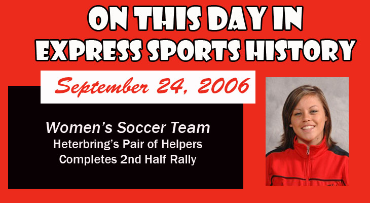 'On This Day' Heterbring&rsquo;s Pair of Helpers Completes Women&rsquo;s Soccer Comeback