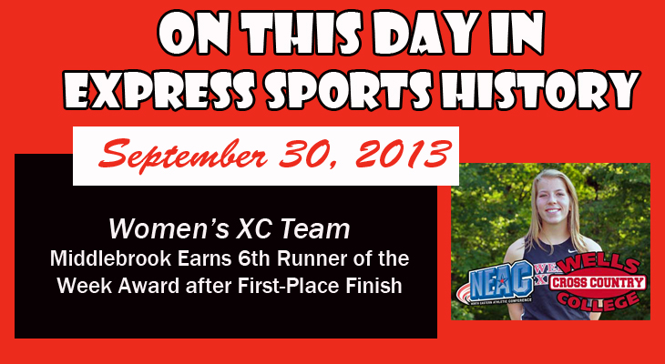 'On This Day' Middlebrook Earns Weekly Conference Honors for 6th Time