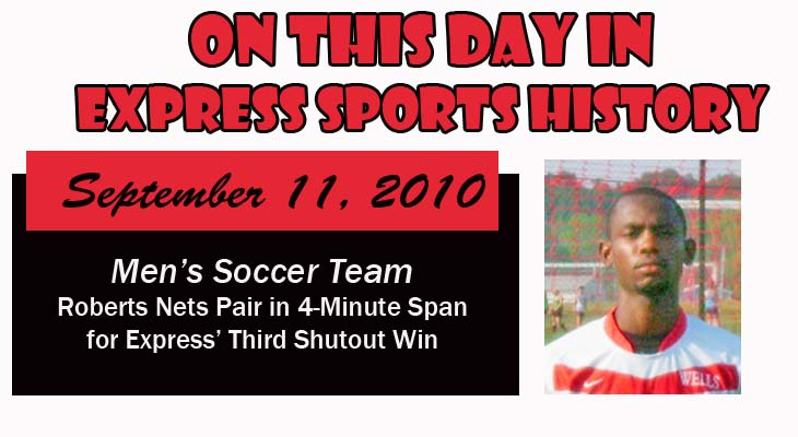'On This Day' Roberts Paces Men&rsquo;s Soccer Team to Shutout Win Over Nittany Lions