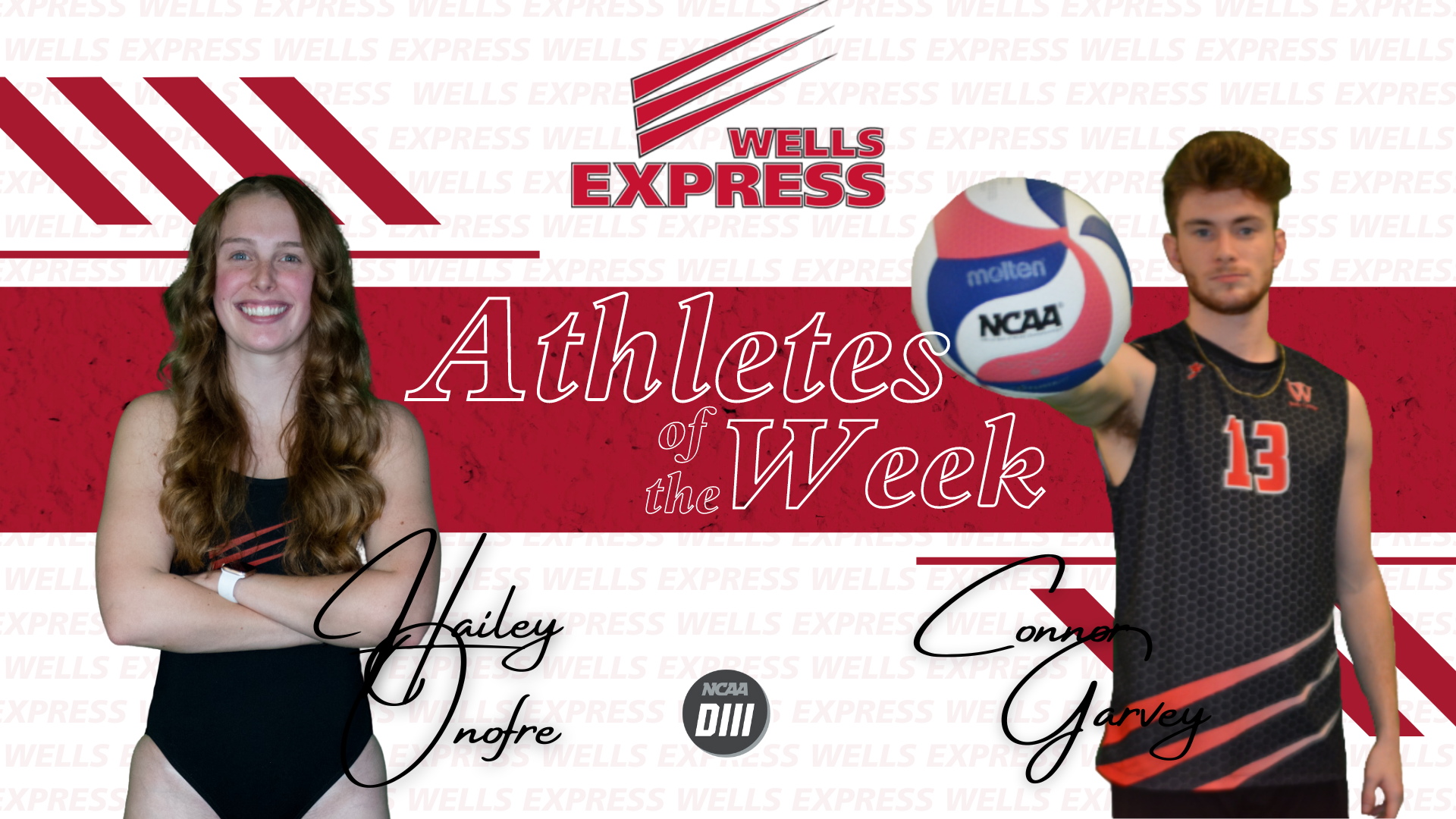 Hailey Onofre and Connor Garvey Athletes Of The Week