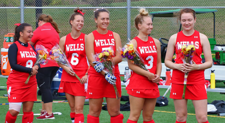 Five Wells Seniors Honored Prior to Mustangs&rsquo; Game
