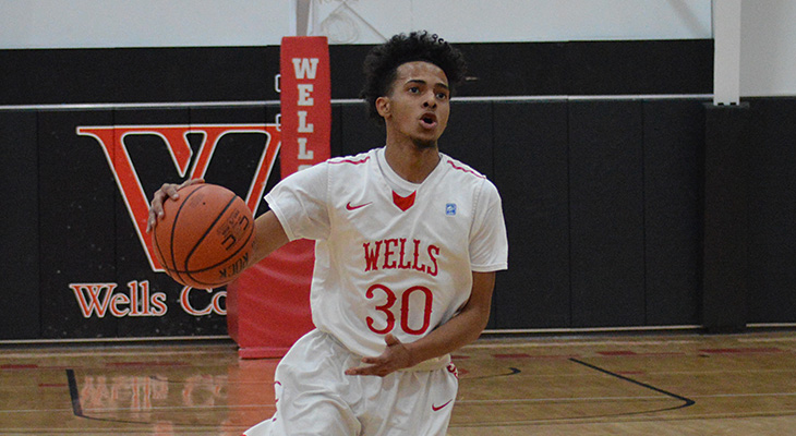 Hot-Shooting Wells Men's Basketball Defeats Elms
