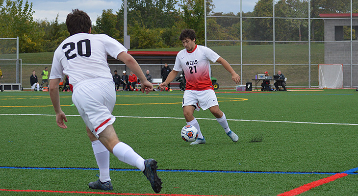 Wells Men's Soccer Edged By Keuka