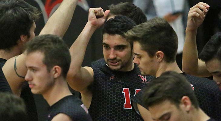 No. 6 Men&rsquo;s Volleyball Team Sweeps Pair of NEAC Opponents