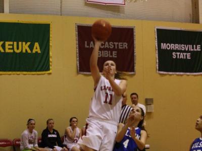 PETERSON'S DOUBLE-DOUBLE PROPELLS EXPRESS PAST COBLESKILL