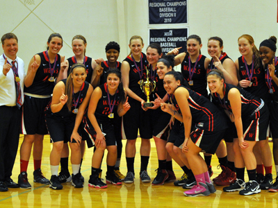 NEAC CHAMPIONS! Women&rsquo;s Basketball Upsets Lancaster Bible, 67-60