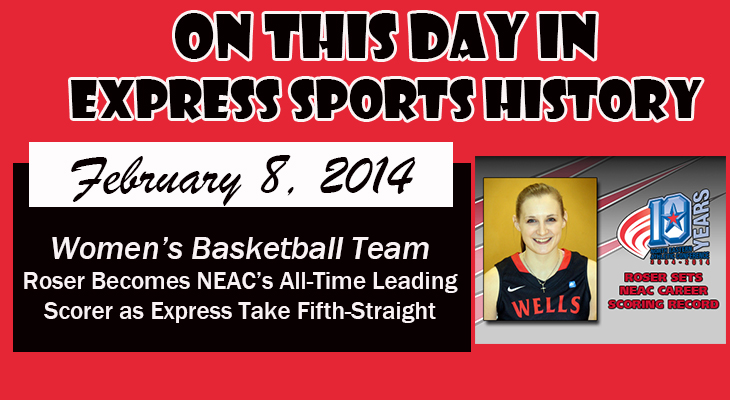 'On This Day' Roser Becomes NEAC&rsquo;s All-Time Leading Scorer as Express Take Program-Record Fifth-Straight