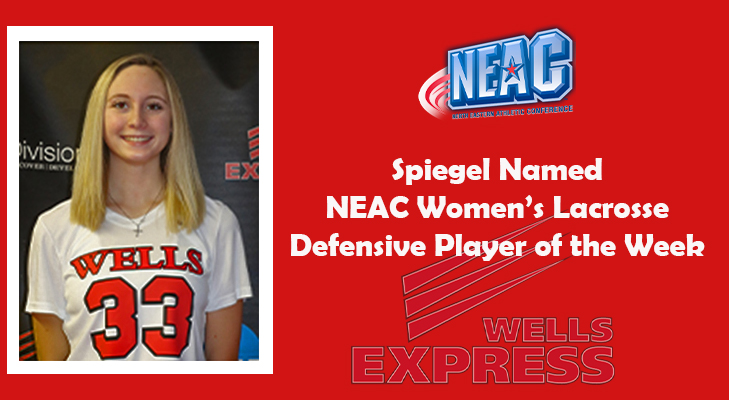 Spiegel Named NEAC Women&rsquo;s Lacrosse Defensive Player of the Week