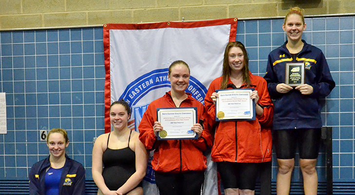 Women's Swimming In Fourth Place Entering Final Day