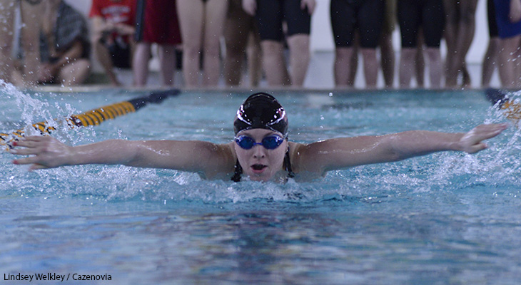 Cloutier Wins 400 IM Title At NEAC Meet